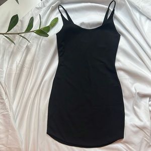 Privacy Please: black dress, size XS.